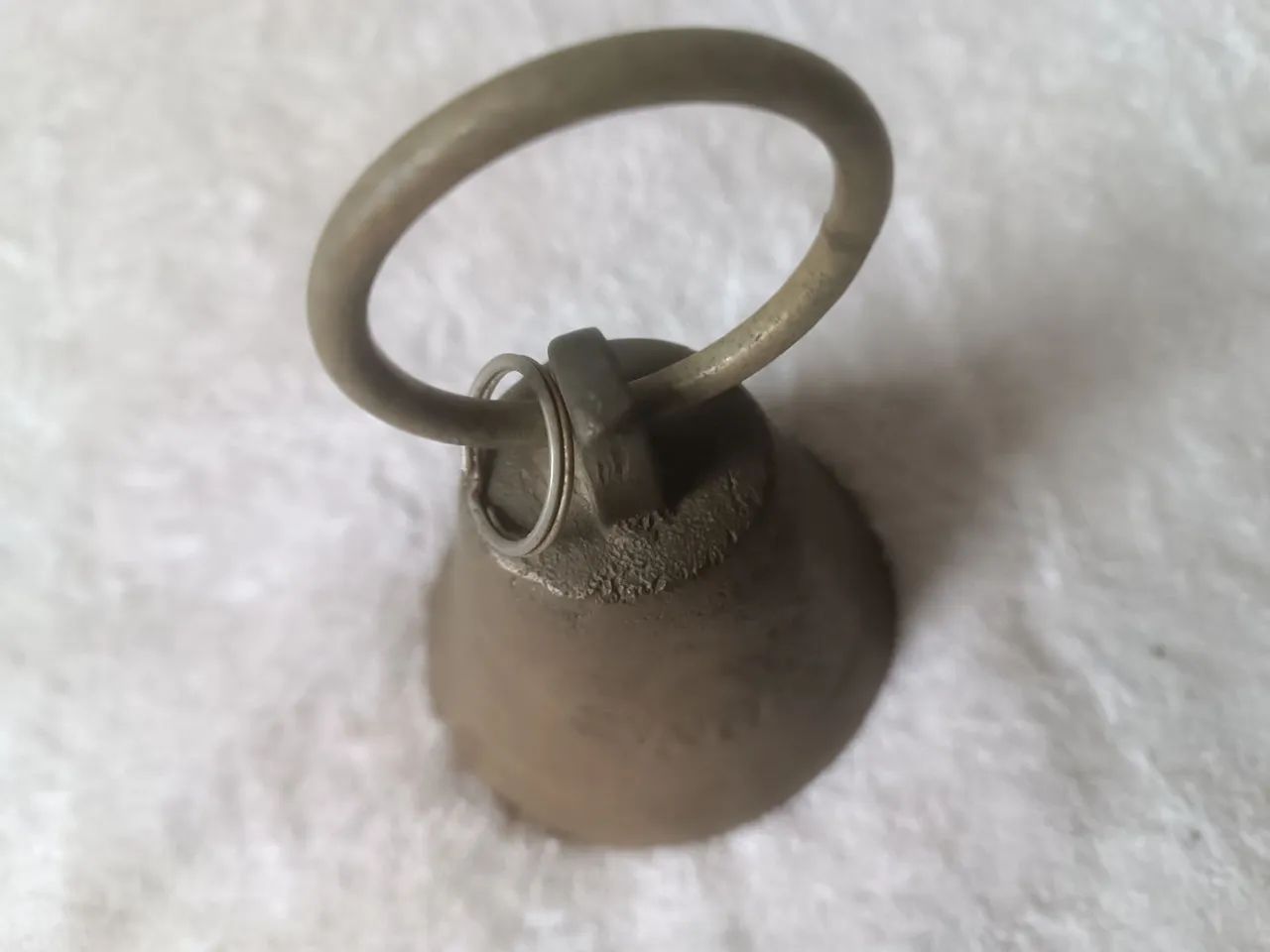 Sino/sinetas bronze maciço antigo sec. XIX Francês marca PARIS 15 CM - Foto 2