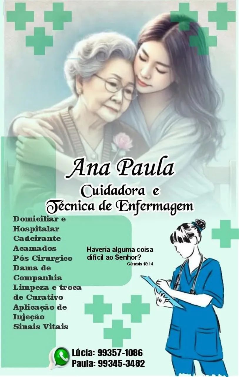 Cuidadora e Técnica de Enfermagem 