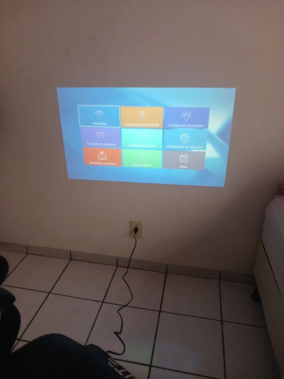 Projetor Portátil Conexão Fácil Bluetooth Wifi Android - Foto 6