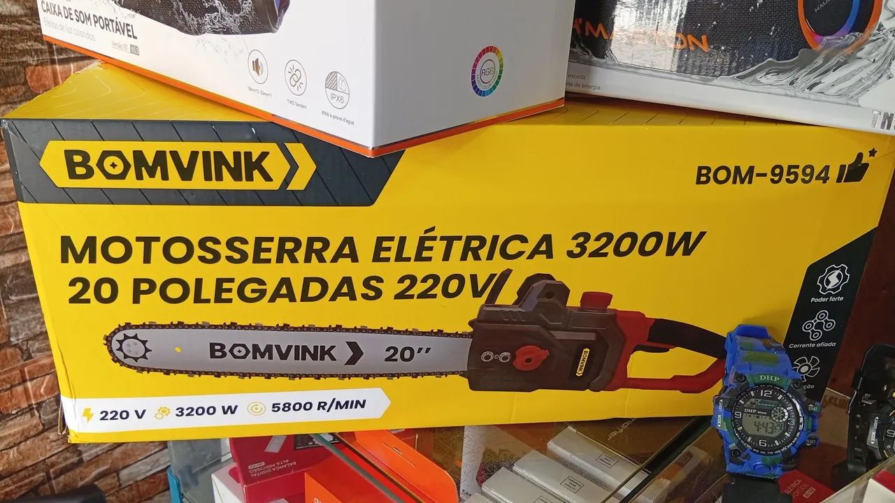 Motoserra elétrica 3200w 20 polegadas 220v - Foto 2