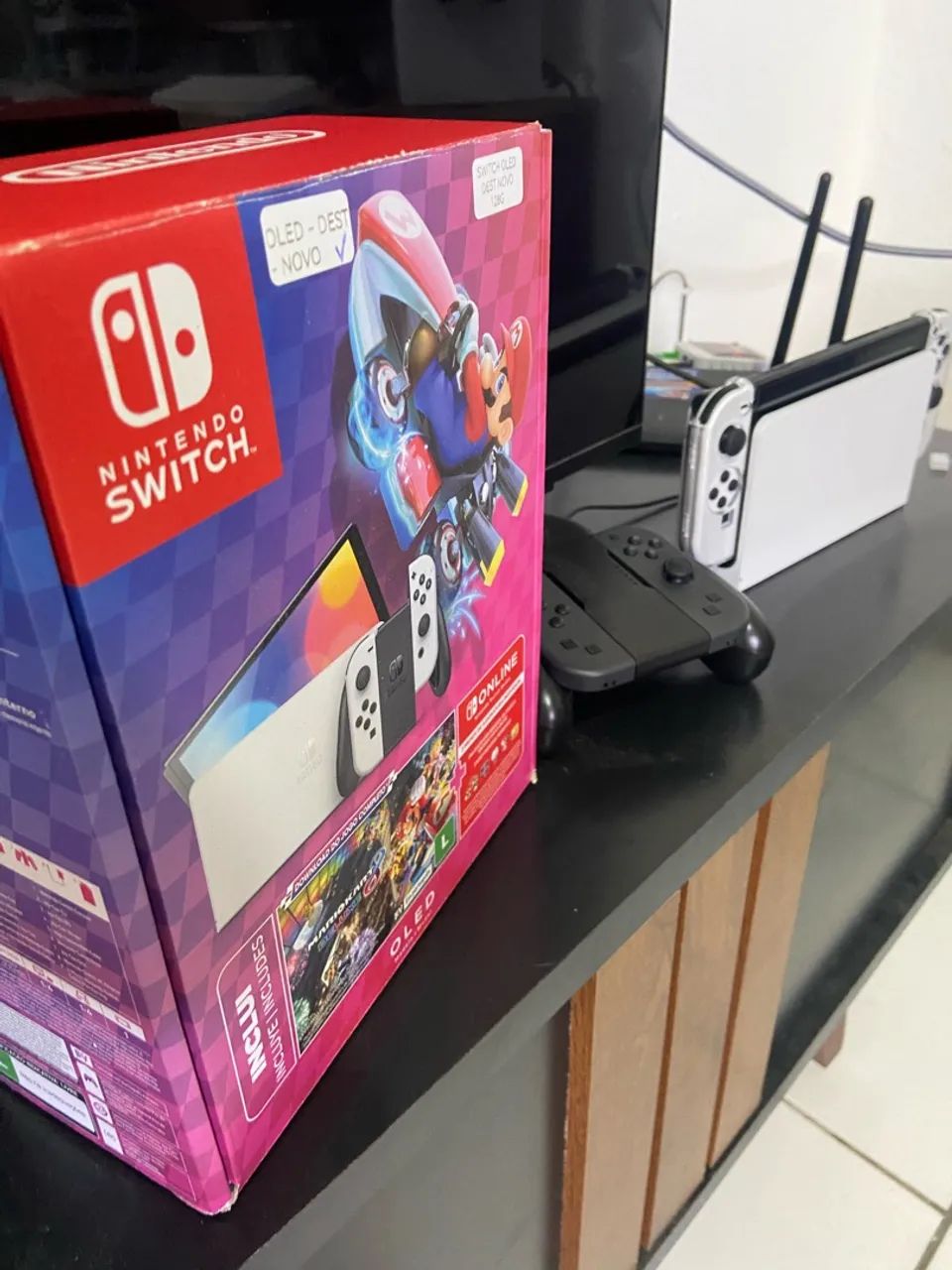 Switch Oled Desbloqueado - 128gb - Foto 2