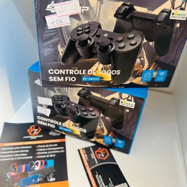 Kit com 2 Controle Para Jogos Smart TV Notebook Pc