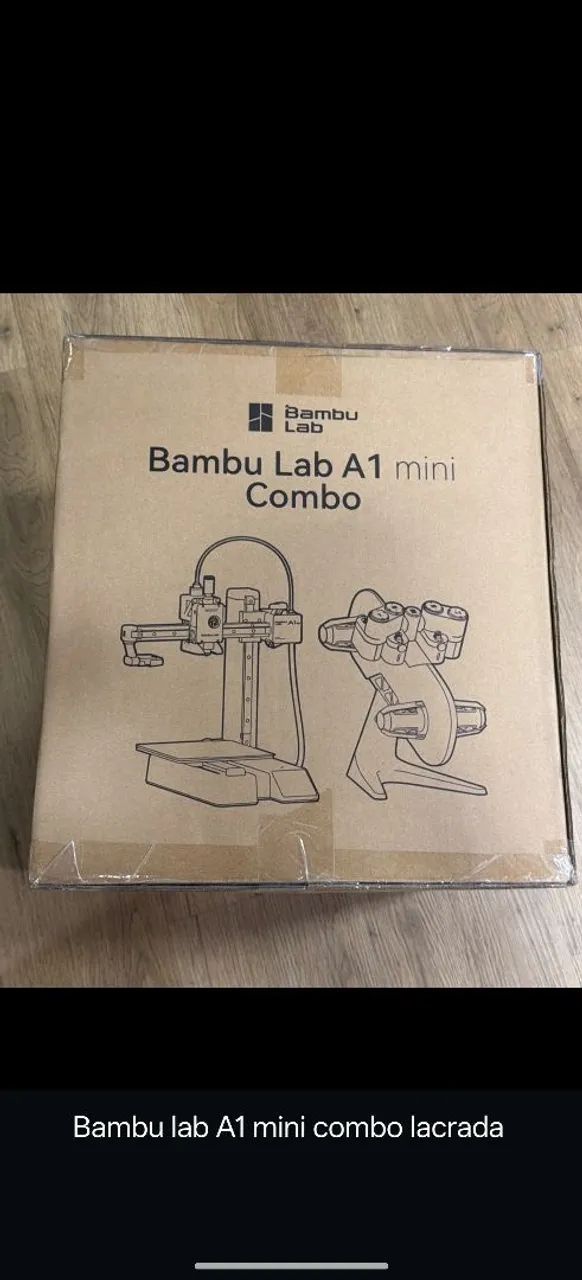 Impressora 3D bambu lab A1 mini combo nova lacrada 