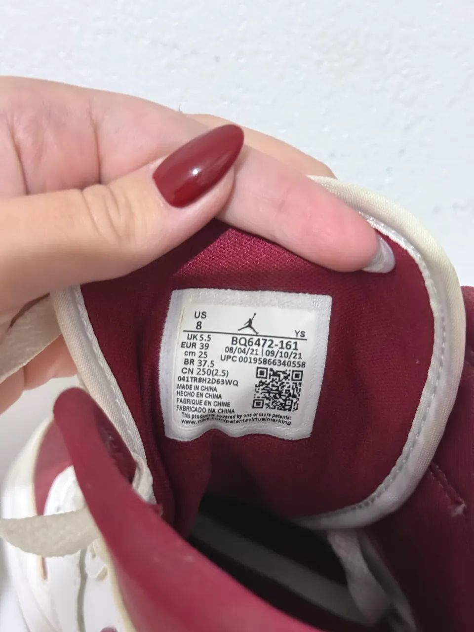 Jordan 1 Mid Vermelho - Foto 5
