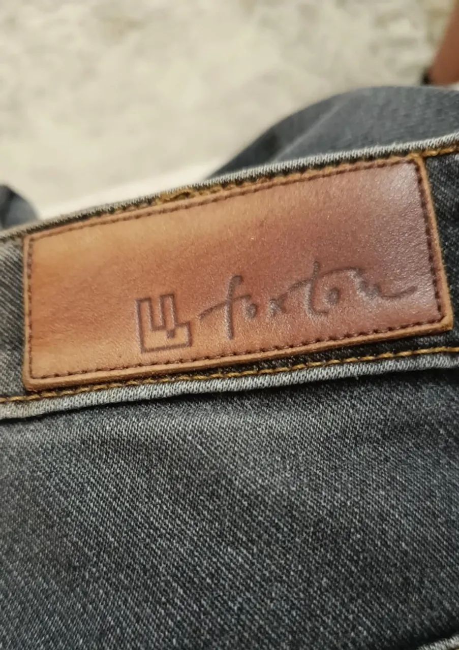 Calça Jeans Foxton Cinza Chumbo 38 - Foto 3
