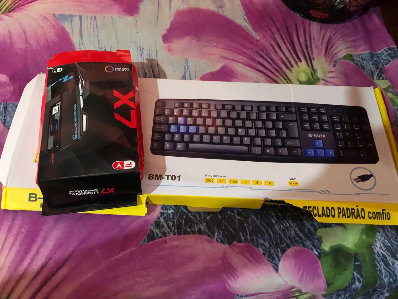 vendo teclado e mause novos