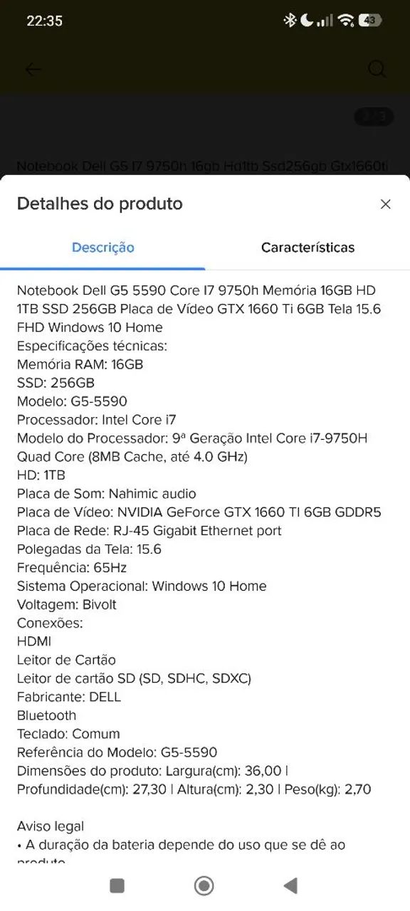 Notebook Dell - Foto 5