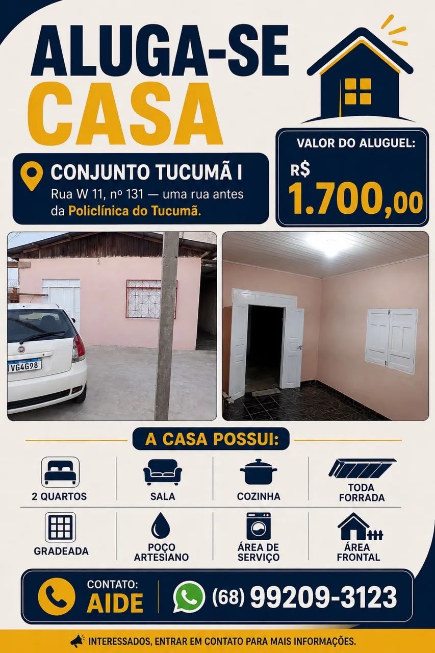 Casa para locação 
