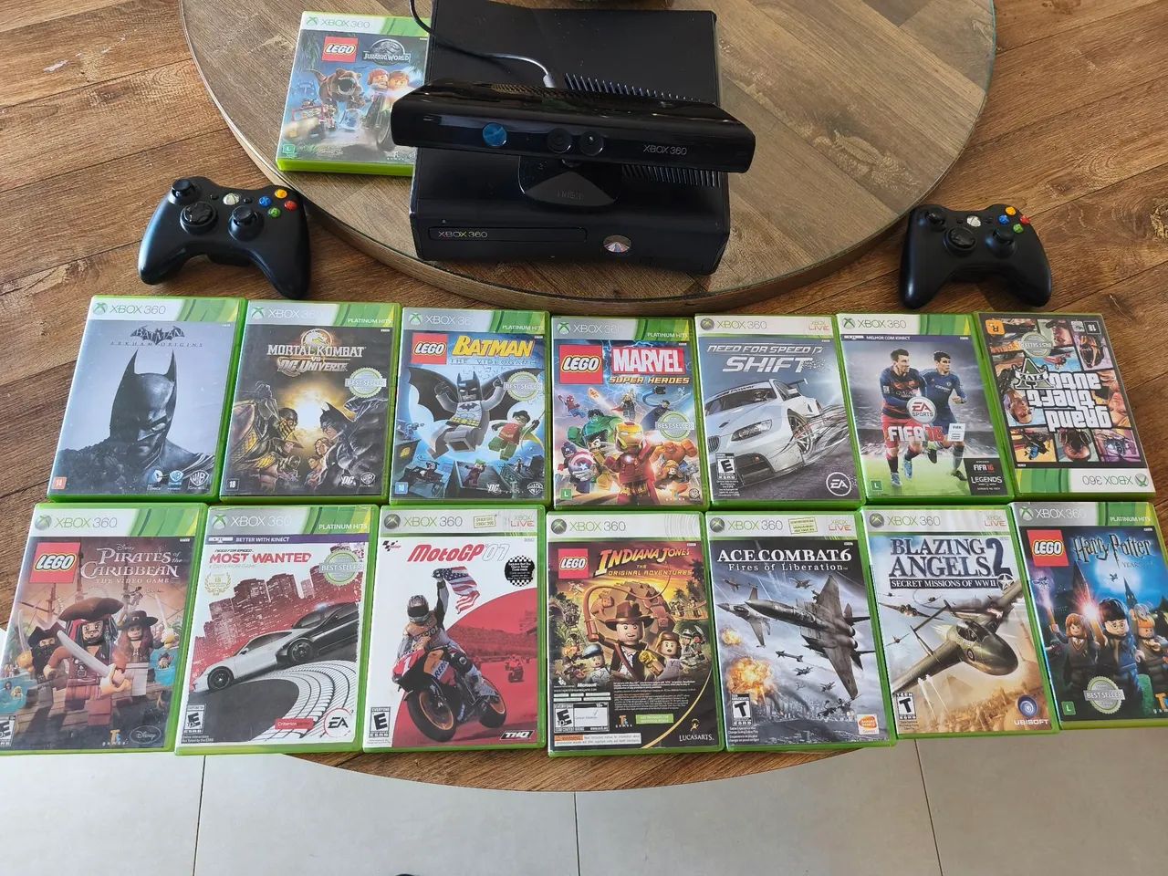 Xbox 360 + Kinect + jogos 