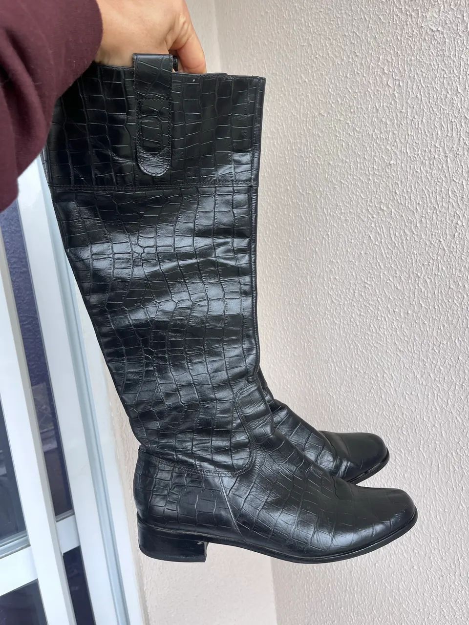 Bota couro legítimo 