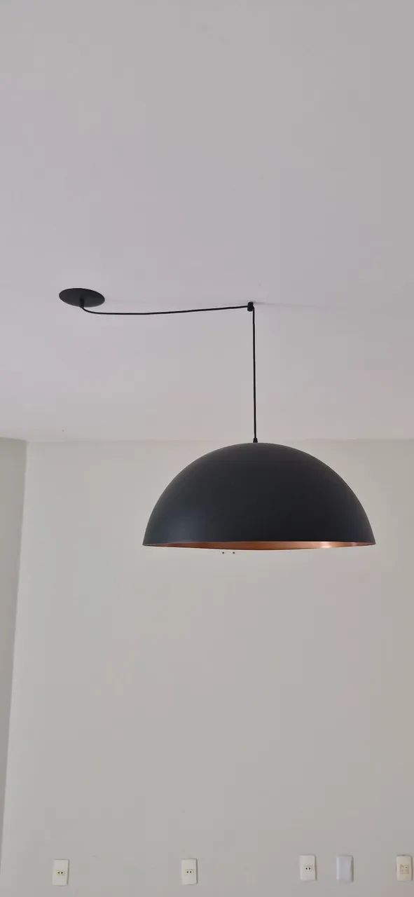 Luminária Pendente Preto