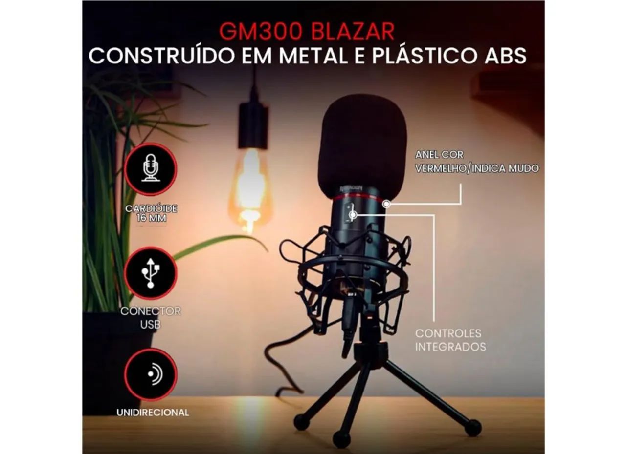 Microfone  Gamer e Streamer  - Foto 2