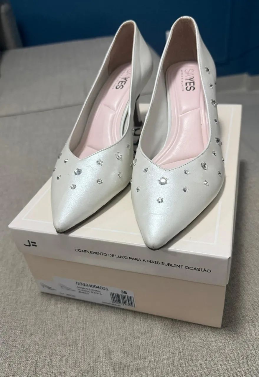 Scarpin Branco noiva  - Foto 3