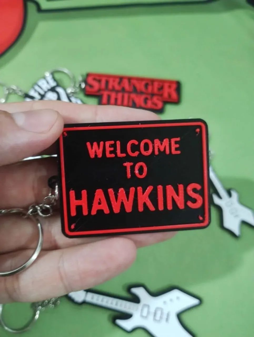 Chaveiro Stranger Things - Vecna On Eleven Hawkins hellfire - NerdDog Store - Foto 5