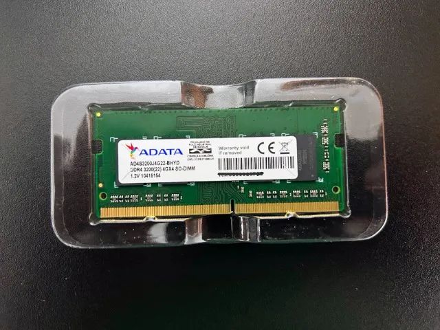 Memória Notebook 4GB DDR4 3200Mhz Adata