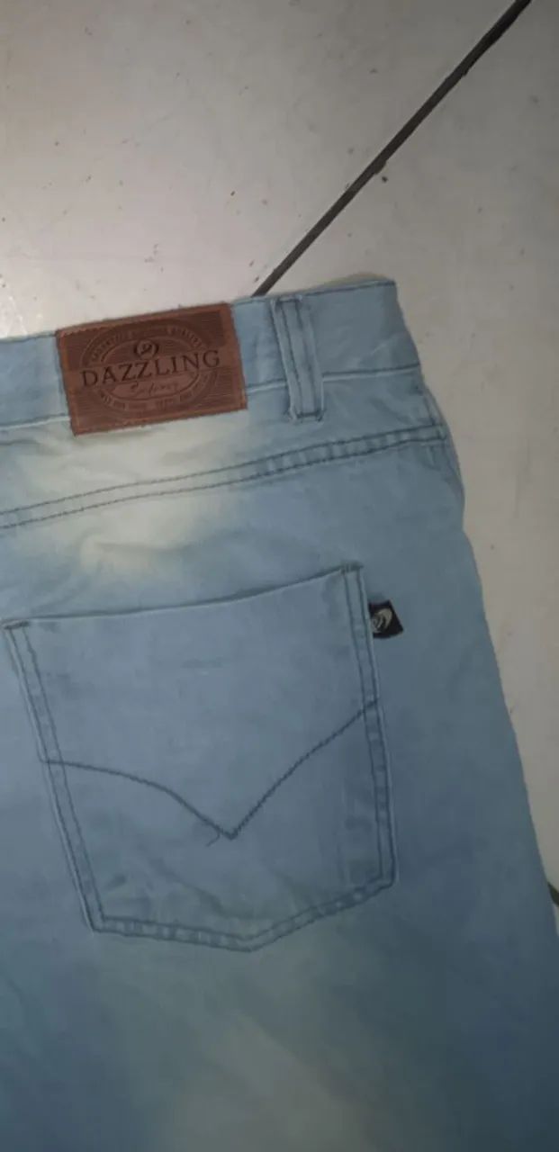 Calça baggy Dazzling com barra cortada/aberta - Foto 3