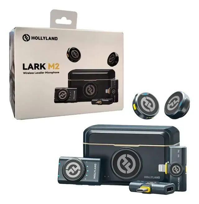 hollyland lark m2 combo - Microfones e Gravadores - São Gabriel