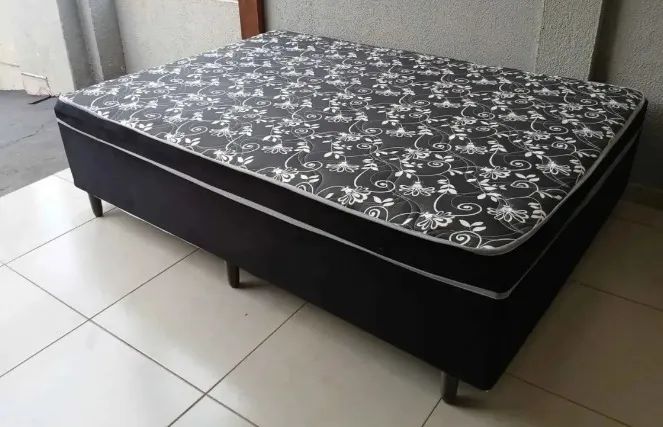 cama box casal 5cm de espuma - NOVA  - Foto 2