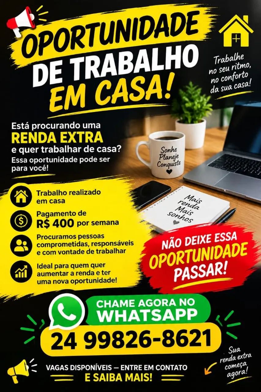 VAGA DE EMPREGO!