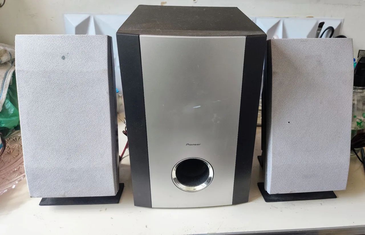 Kit com 3 caixas de som Pioneer 