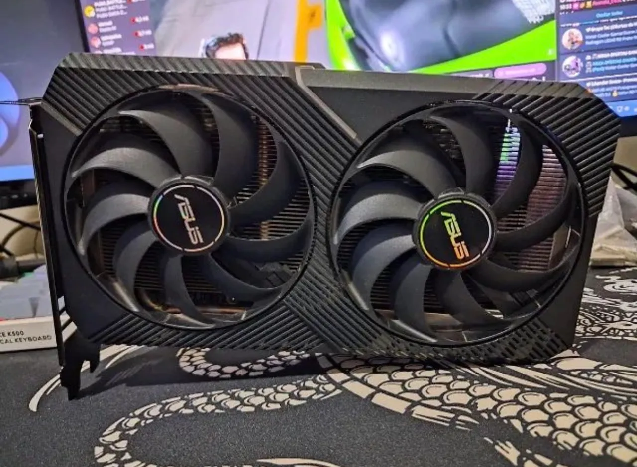 Placa De Vídeo Palit Nvidia Rtx 3060 Ti Dual Oc V1 8gb Rgb