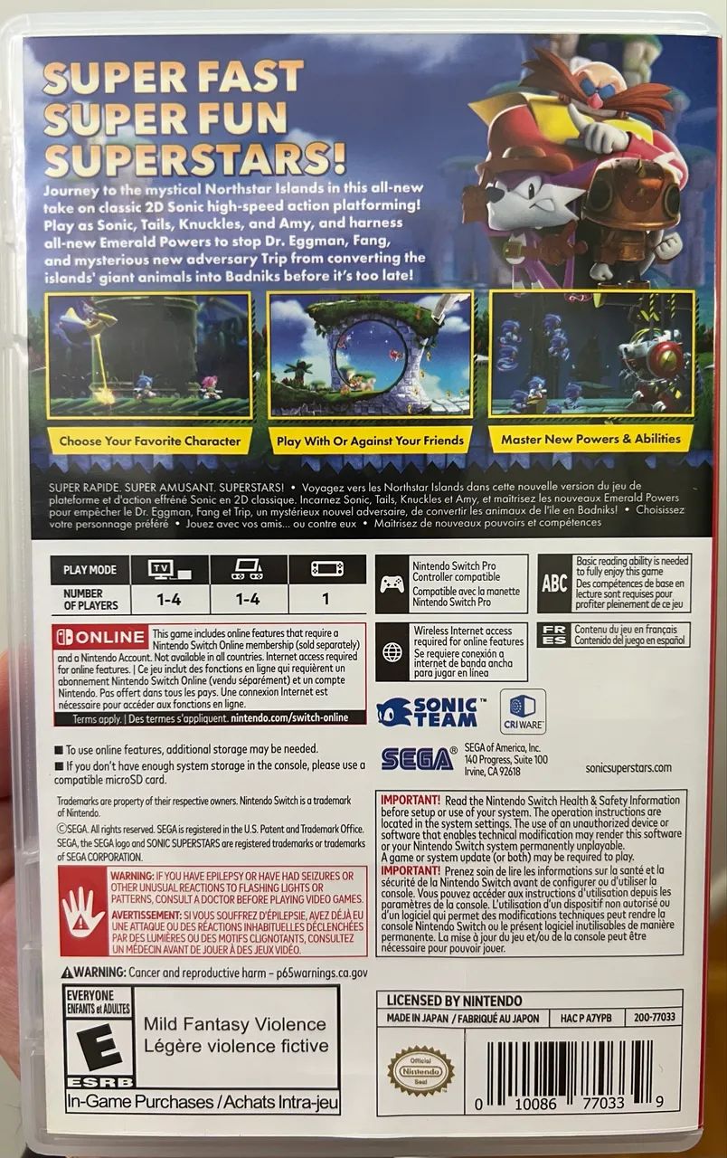 Sonic Superstars - Nintendo Switch - Foto 2