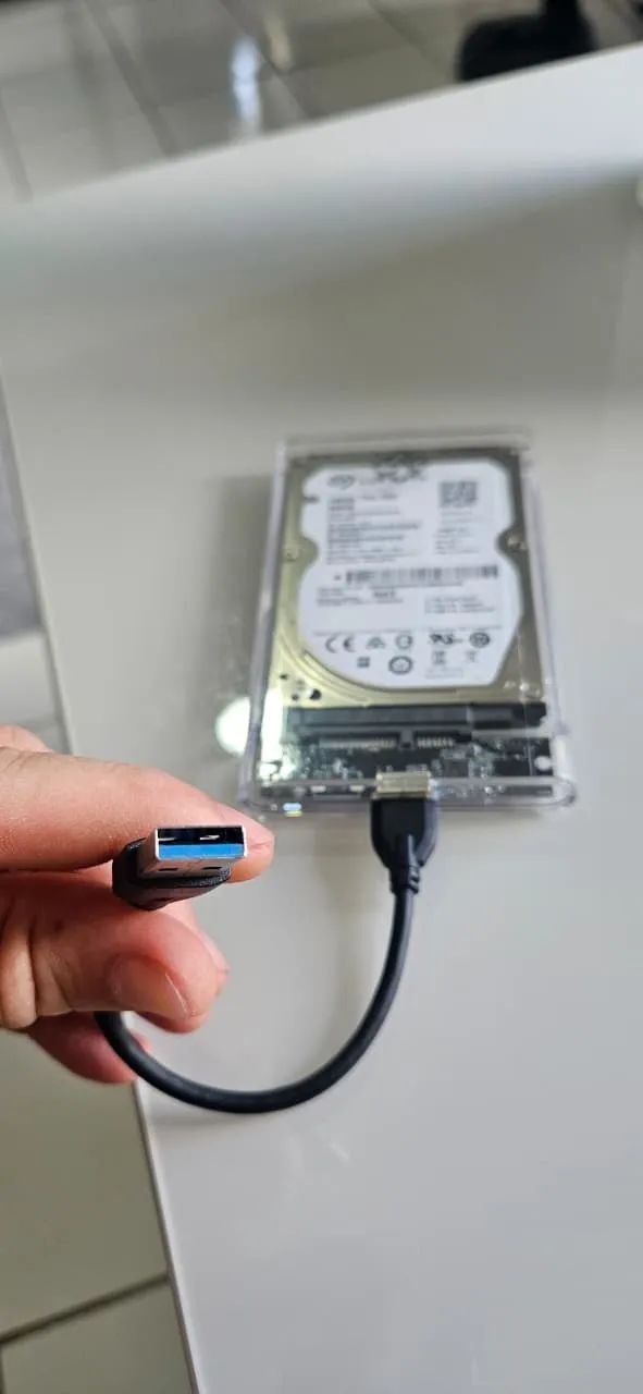 HD EXTERNO 500GB + CASE TRANSPARENTE USB 3.0 - Foto 2