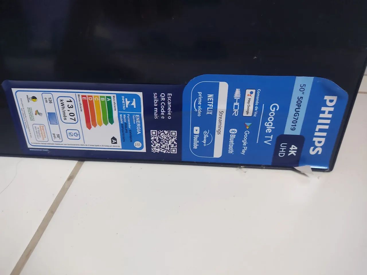 Tv 50 polegadas 4k display quebrado  - Foto 2