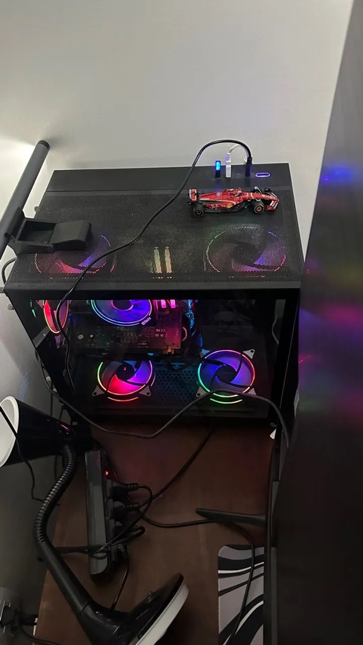 Setup gamer completo com volante 