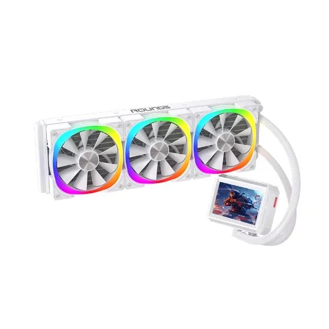WATER COOLER ROUND 5 NOTUS WHITE LCD 360MM N/NF - Foto 5