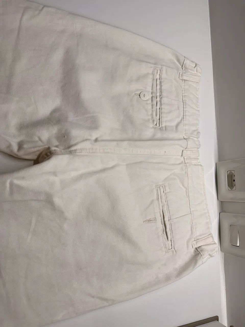 Calça Branca/Bege social Jacris - Foto 4
