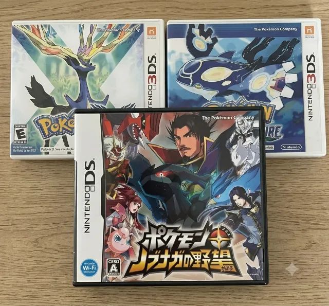 Jogos  de Nintendo Pokemon X, Alpha Sapphire e Conquest(JP) - Foto 2