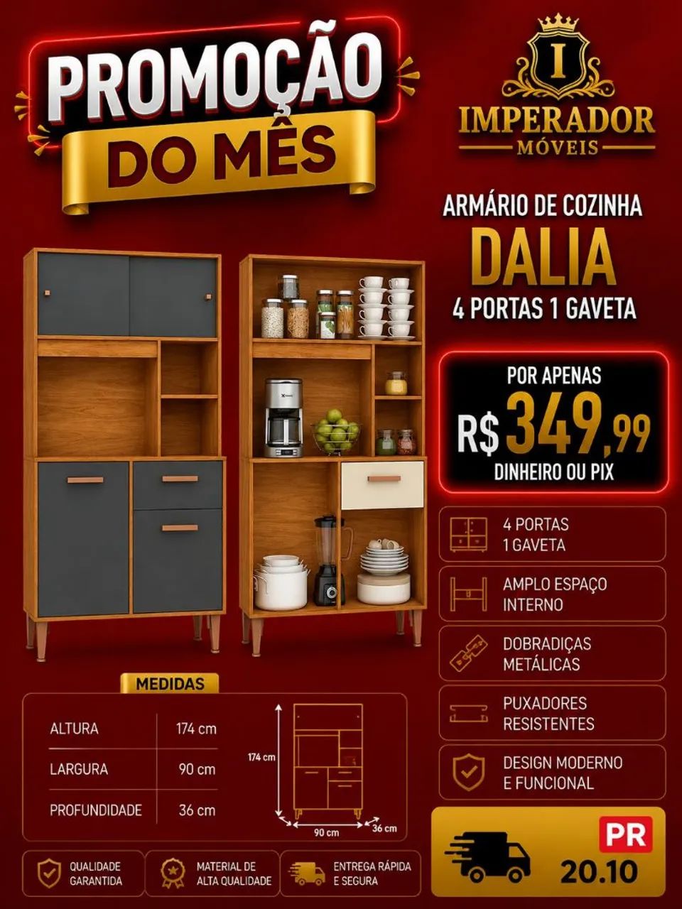 Armário de cozinha Dália