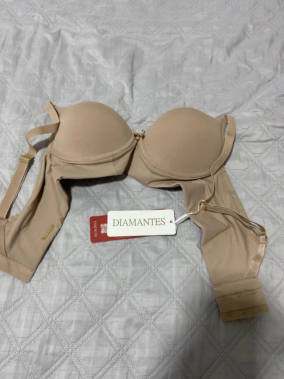 Sutiã Lingerie Sustentação Chocolate - Diamantes 