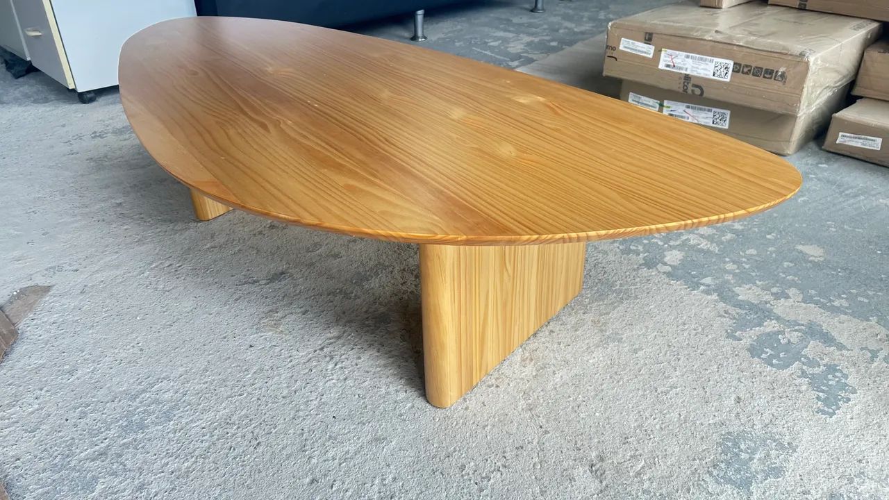Mesa de centro Orgânica em Madeira de Pinus.  - Foto 3