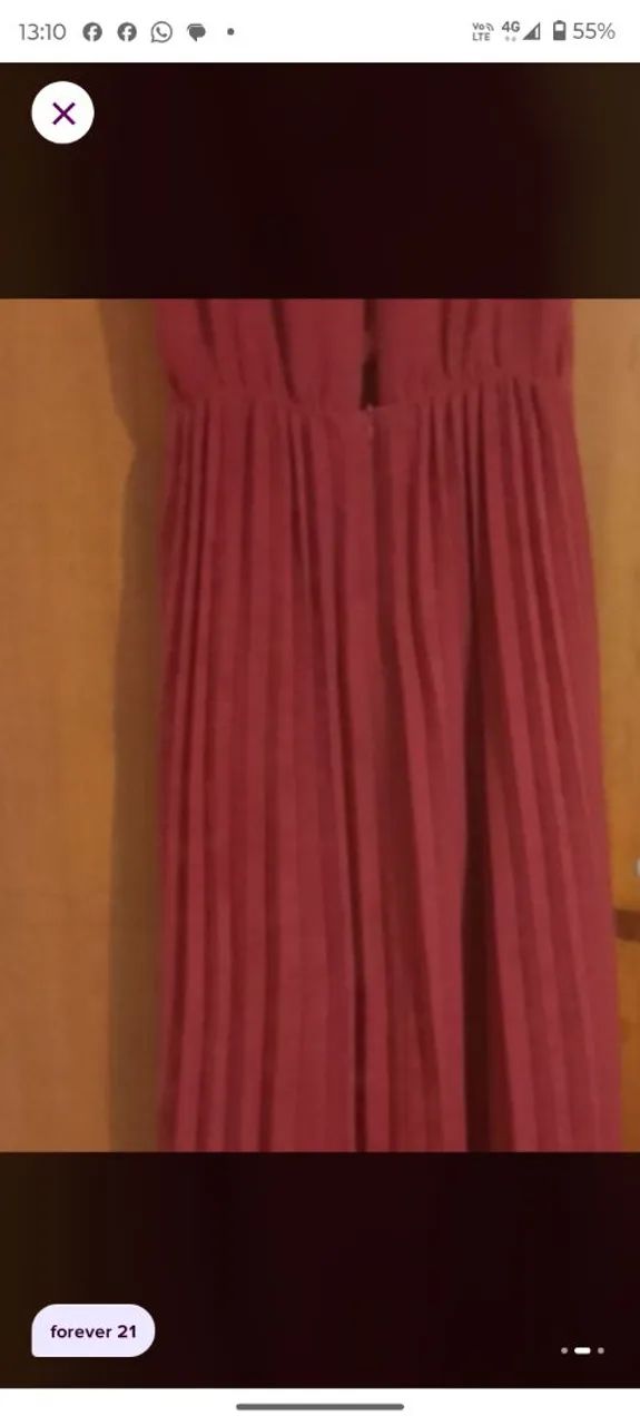 Vestido forever 21 vinho  - Foto 2