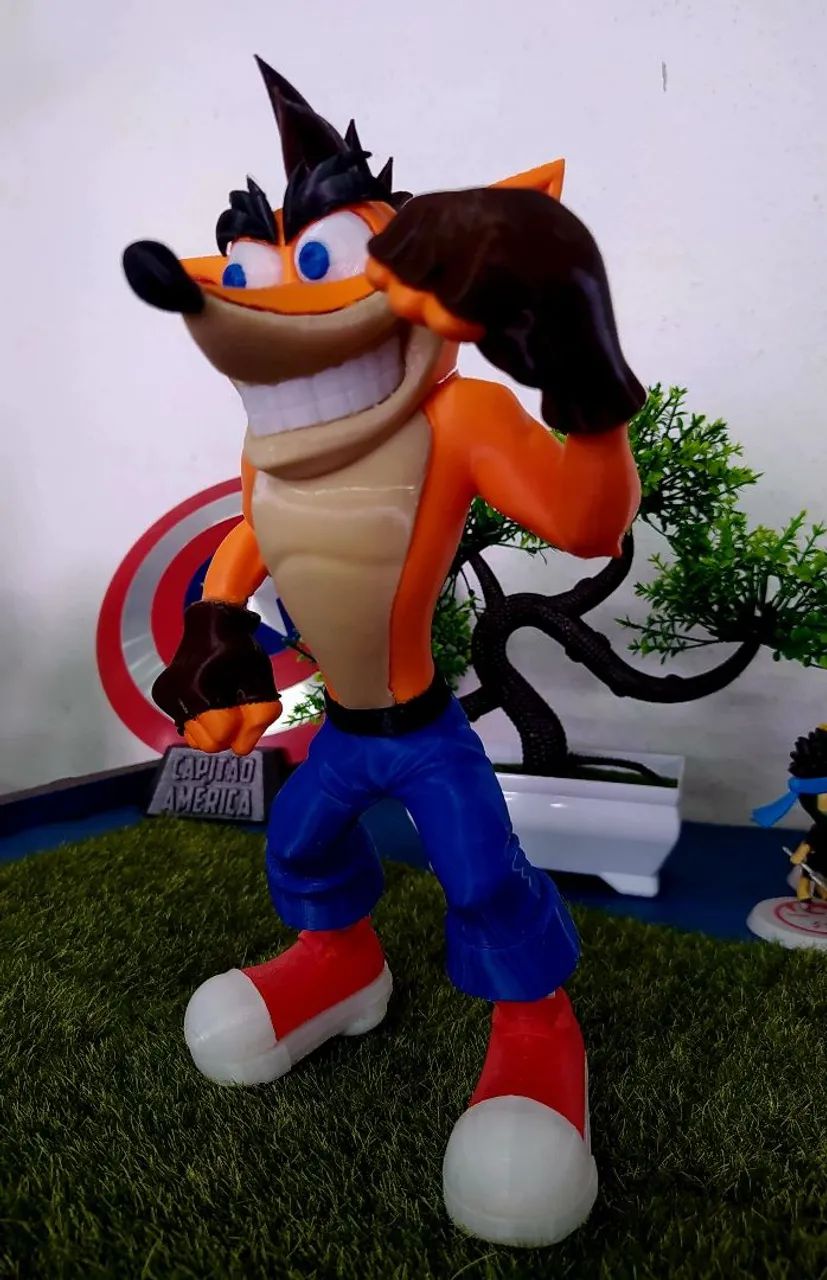 Action Figure Crash Bandicoot em 3D - Foto 2