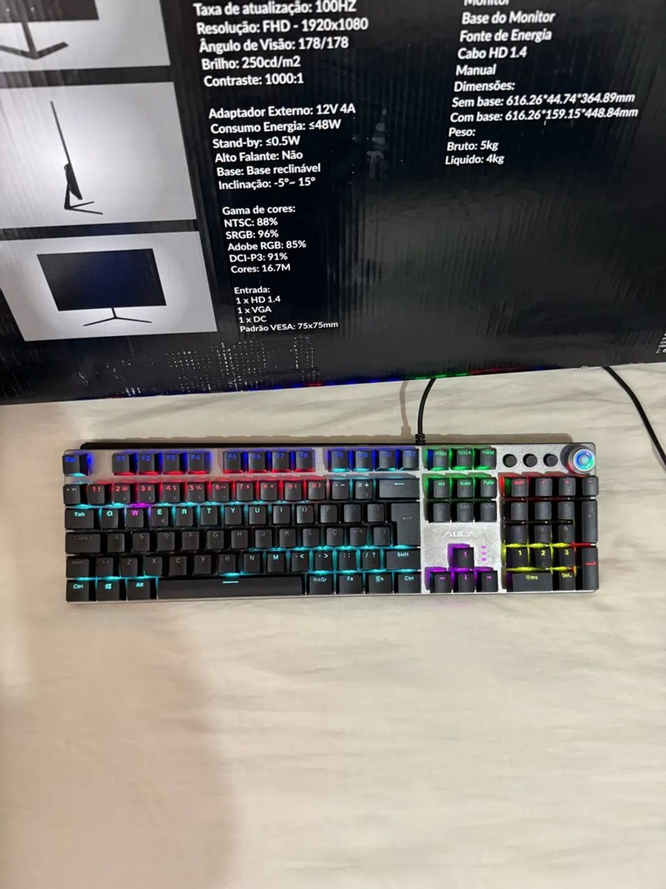 Monitor 27 polegadas + teclado ( aceita trocas )  - Foto 3