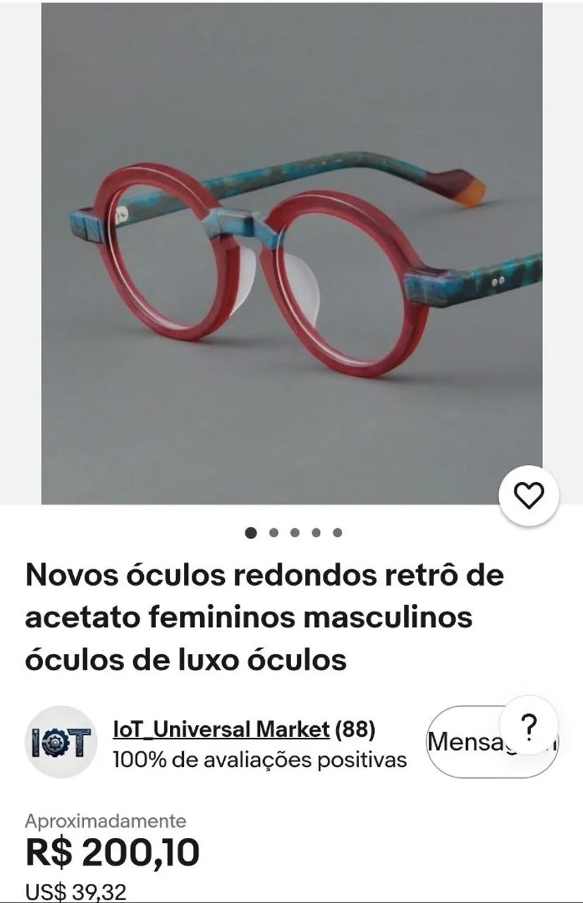 Armação oculos de grau RETRO - Foto 2