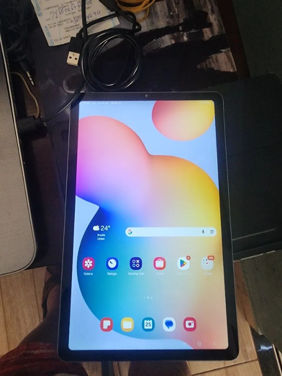 Tablet Samssung S6 lite 64gb bem novo. - Foto 4