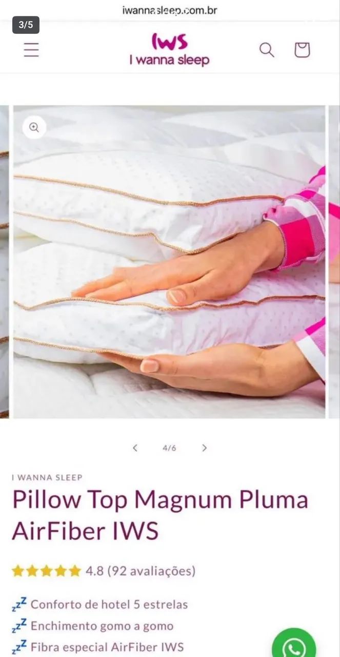 Pillow Top Magnum Pluma AirFiber IWS - Foto 4