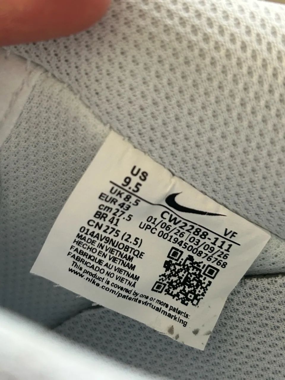 Nike air force 1 branco tamanho 41 - Foto 3