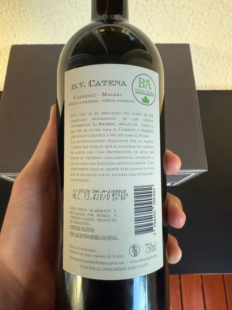 Vinho DV catena - Cabernet Malbec 2024  - Foto 5