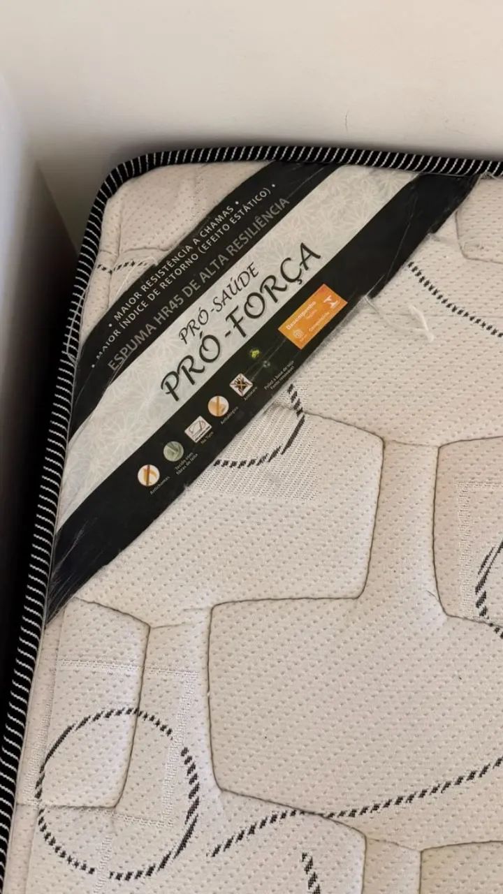 CAMA CASAL BOX + COLCHÃO