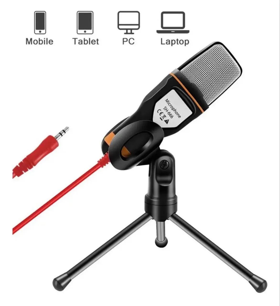 Microfone Condensador SF 666 Com Tripé E Cabo 2m - Foto 2