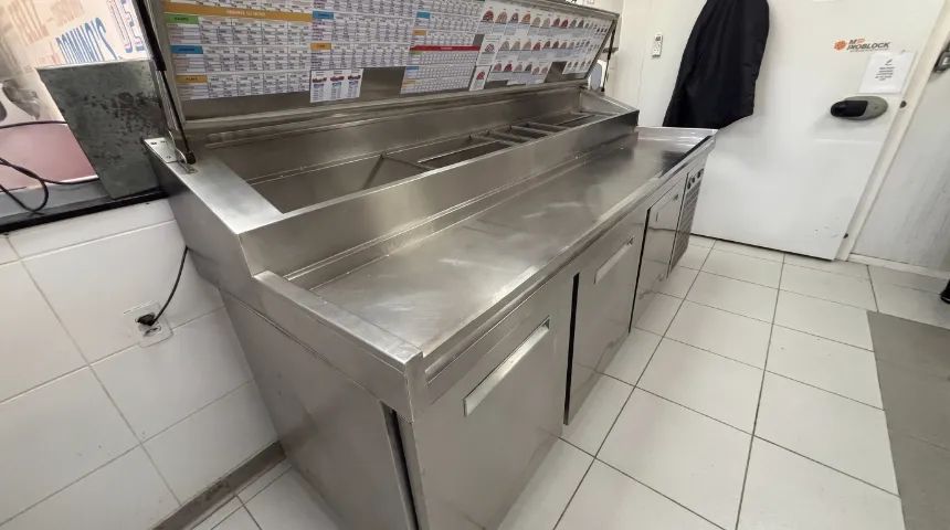 Makeline Refrigerada Cozil Pizzaria