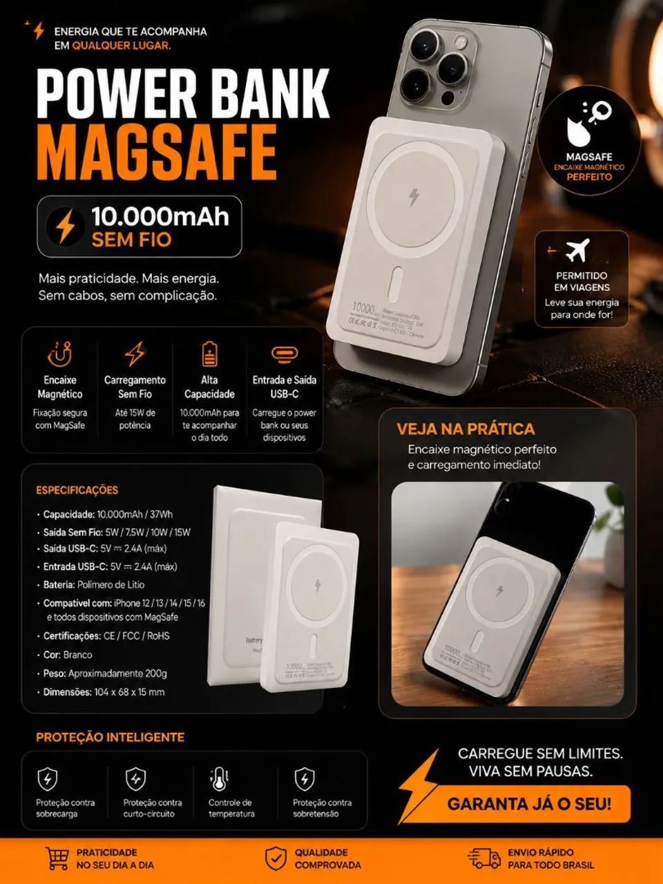 Power Bank MagSafe 10.000mAh