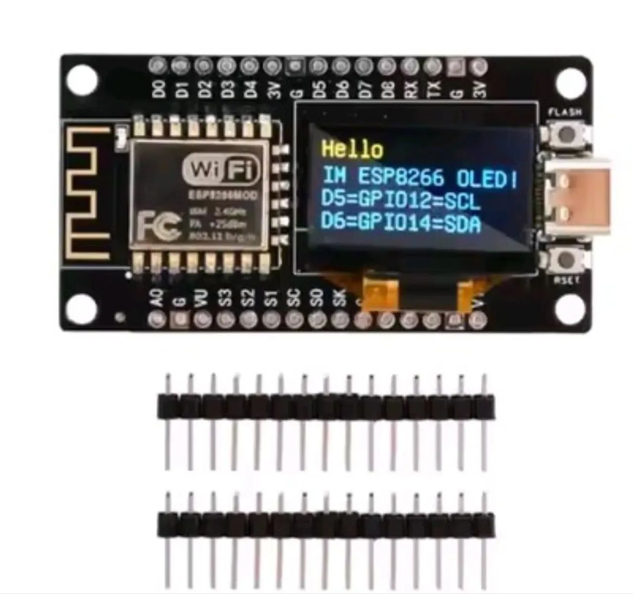 ESP8266 com tela de Oled com Wifi - Foto 5
