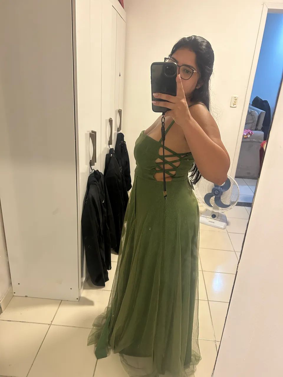 Vestido verde oliva  - Foto 2