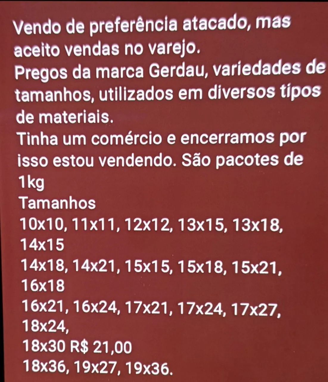 Pregos da Gerdau somente atacado  - Foto 4